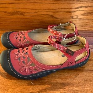 JBU red Mary Jane shoes
